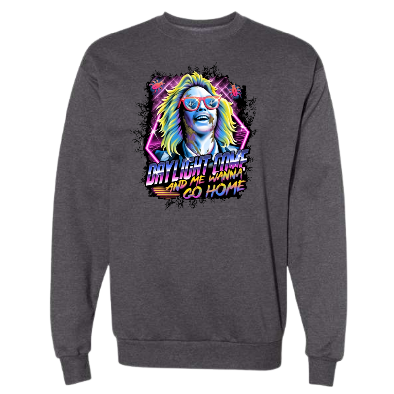 Beetlejuice Heather Charcoal Crewneck