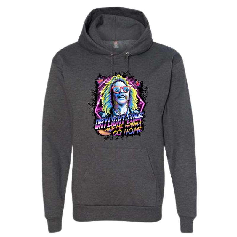Beetlejuice hoodie charcoal heather