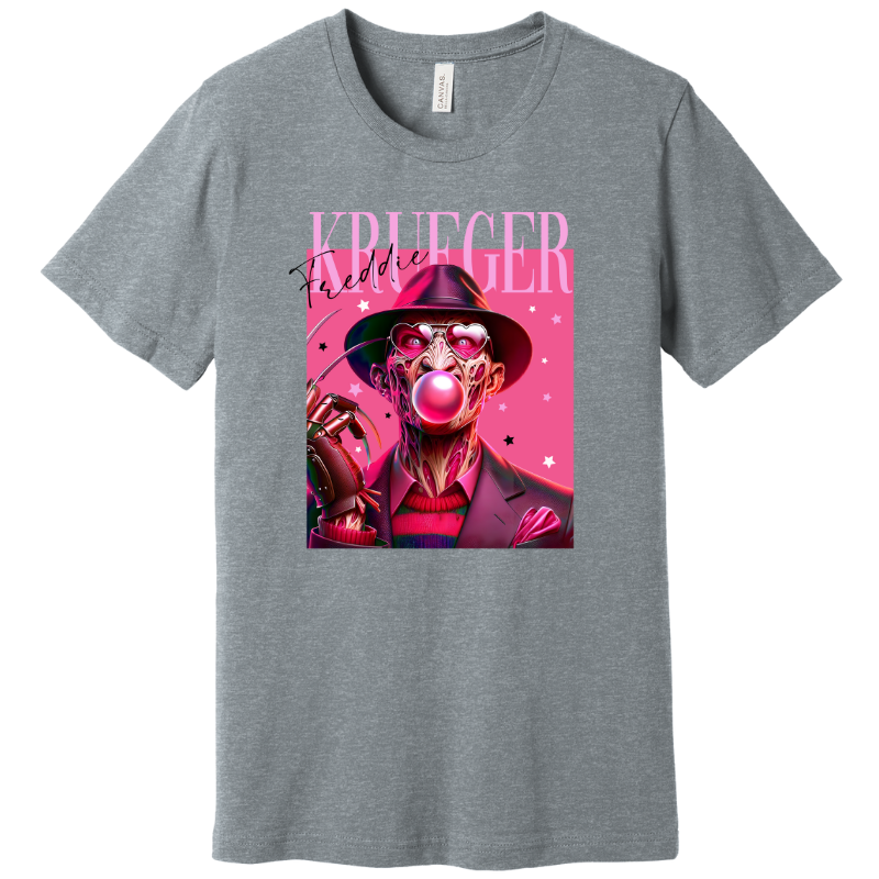 Freddie Krueger Bubble Gum Tee - Athletic Tee