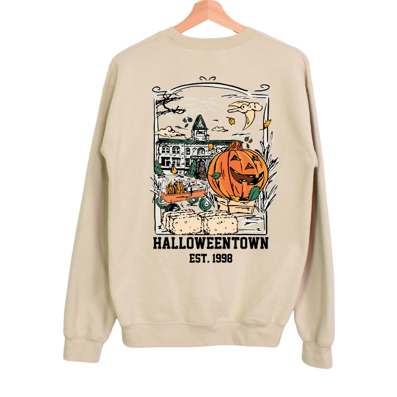 Halloween town crewneck in natural