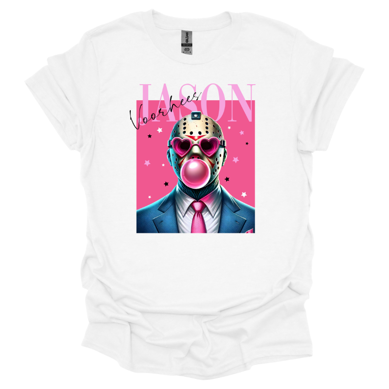 Jason Voorhees Bubblegum Tee White