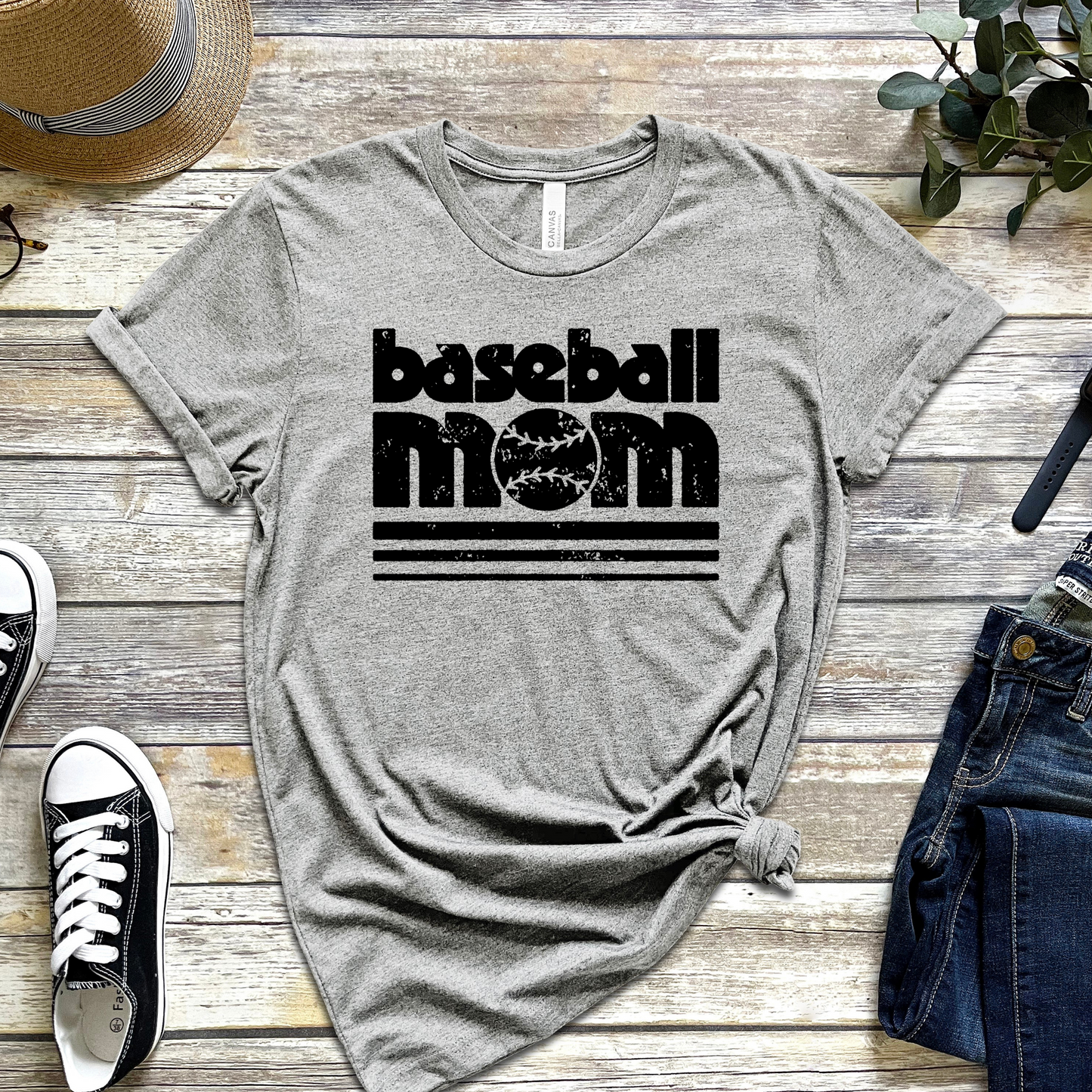 Classic Baseball Mom Tee