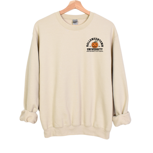 Halloweentown crewneck natural front 