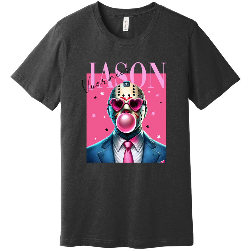 Jason Voorhees Bubblegum Tee Dark Heather Gray