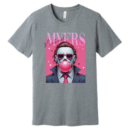Michael Myers Bubblegum Tee Athletic Gray