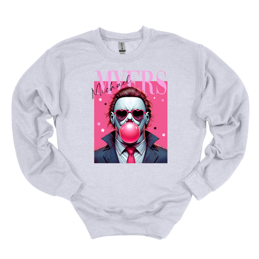 Michael Myers Bubblegum Crewneck Ash