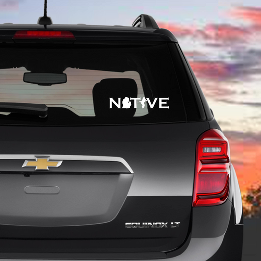 MI Native Car Decal